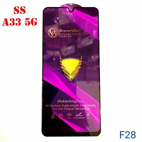 Kính Cường Lực Full Màn Hình Samsung A33 5G chính hãng OG Tím (F28)