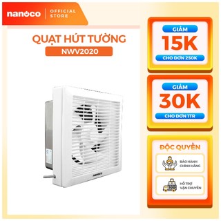 Quạt hút nanoco gắn tường 1 chiều model nwv1520/ nwv2020/ nwv2520