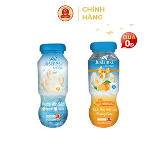 [TẶNG 1 CHAI CAM] Nước yến thật Justnest 8% yến chưng (Chai 160ml)
