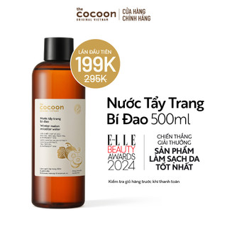 Bigsize - Nước tẩy trang bí đao Cocoon tẩy sạch makeup & giảm dầu 500ml