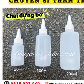 [HOẢ TỐC] Combo 20/50 chai nhựa xịt bơ bánh tráng, chai đựng bơ trứng gà, nước chấm, gia vị 50ml, 100ml, 200ml