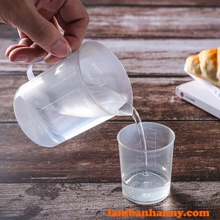 Ca đong ml nhựa định lượng cao cấp, có chia vạch 50ml 100ml 250ml 500ml 1000ml