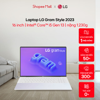 Laptop LG Gram Style 2023 16Z90RS-G.AH54A5 (Intel Core i5-1340P| 16GB| 512GB|Intel Iris Xe|16 inch WQXGA+| Win 11|Trắng)