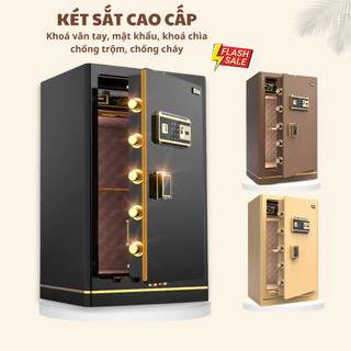 Két sắt thông minh điện tử cao cấp chống cháy sử dụng khóa vân tay khoá khoá số bảo mật an toàn