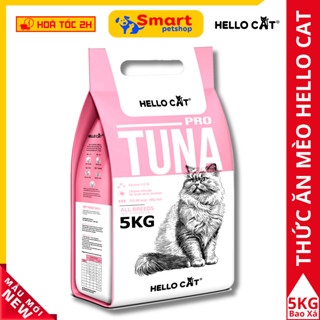 Thức Ăn Cho Mèo Vị Cá Ngừ Hello Cat Tuna Bao Xá 5KG