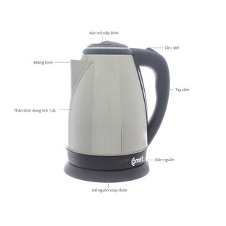 [KHO HCM, HN] Bình đun siêu tốc 1.8L COMET - CM8219