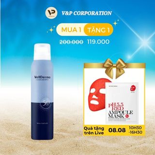Xịt Chống Nắng G Plus Sun Spray SPF 50+ Wellderma - 180ml