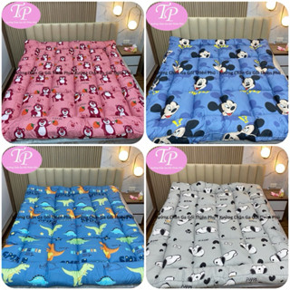 Topper Nệm Trải Giường - Nệm Trải Sàn Chống Đau Mỏi Vai Gáy ( Dày 6-7cm )