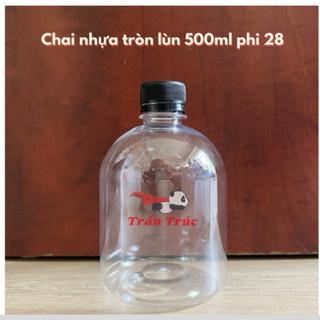 Combo 50 chai tròn lùn 500ml đựng nước ép, trà sữa, mật ong