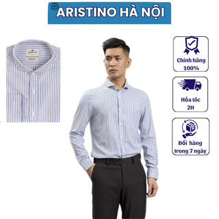 ( XẢ KHO Size 38)Áo sơ mi nam ARISTINO dài tay sợi tre slim als52508