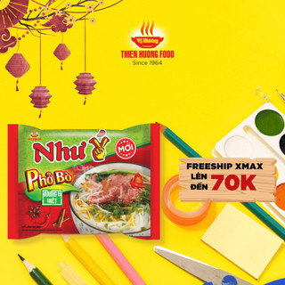 Thùng 30 gói phở bò như ý 65g/gói