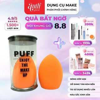 Bông mút tán nền Puff Enjoy kèm hộp thiếc cao cấp
