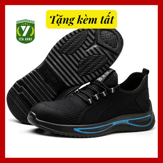 Giày Bảo Hộ Lao Động Nam Thể Thao AQX 232 Chính Hãng - Chống Đinh Chống Cắt - Tặng Kèm Tất Chân