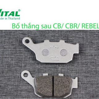 Bố thắng đĩa sau + trước CB 300/400/600, CBR 250/300/500/600, REBEL hiệu VITAL - Má phanh xe máy, bố thắng đĩa VITAL
