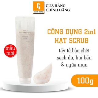 IGOOD - Sữa rửa mặt tẩy tế bào chết Muji Face Soap Scrub 100g Nhật Bản