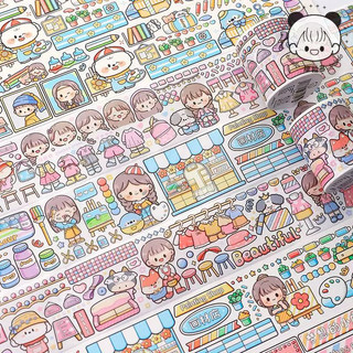 Băng dính washi tape 35cm xinh xắn