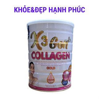 [ Collagen - X3gon ] Sữa x3 gon collagen gold cung cấp collagen giúp da sáng chống lão hóa – 900 gr/hộp