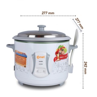 [Có hỏa tốc TPHCM ] Nồi cơm điện nắp rời 1,8L COMET - CM8021