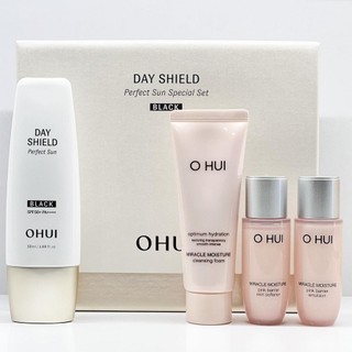 Sét chống nắng dành mọi loại da đặc biệt cho da bị sạm đen Ohui Day Shield Perfect Sun Black spf 50+