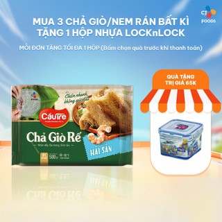 [Tặng hộp nhựa khi mua 3] Chả giò Rế Cầu Tre - Nhân Hải sản/ nhân Chay 500g