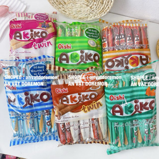Bánh Que Akiko Oishi Đủ Vị, Snack Que Nhân Kem, Snack Que Akiko Chính Hãng