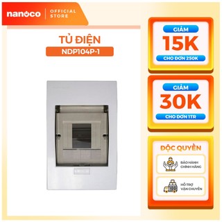 Tủ điện âm tường nanoco model ndp104p-1/ ndp108p-1