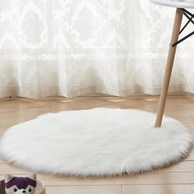 Thảm Lông Chụp Hình - Thảm Tròn siêu cute
