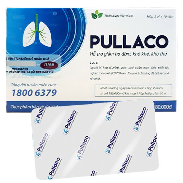 Pullaco hộp 2 vỉ * 10 viên