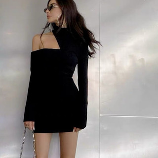Đầm body tay dài- khoét vai gợi cảm tôn dáng ôm