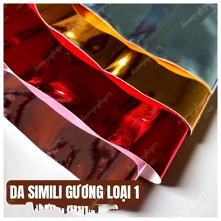 Da simili gương loại 1 khổ lớn bọc nội thất handmade