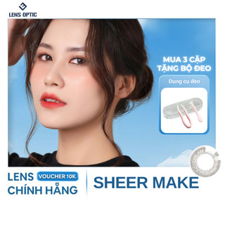 Kính áp tròng SEED 1 ngày màu Sheer Make, lens SEED Eye coffret 1 day UV- Lens Optic