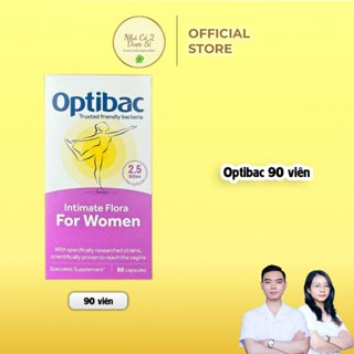 Men lợi khuẩn Optibac Tím Hộp 90 viên - Tặng Viên sủi Heilusan Multivitamin Nhập khẩu chính hãng hỗ trợ sức khỏe cho nữ