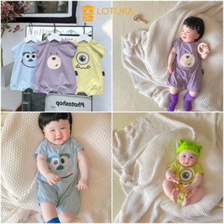 Body Đùi LOTUKA, Bodysuit Cho Bé Trai Bé Gái In Hình Thú Đáng Yêu Vải Mềm Mịn Thoáng Mát 3-12kg