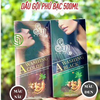 Dầu gội Phủ Bạc A Washing Black và Color 500ml