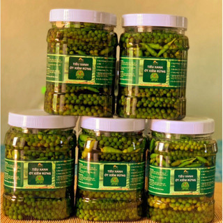 [Tự chọn tỉ lệ/Hũ 1Lít] Tiêu Xanh và Ớt xiêm Rừng nhà Chạm Vị Tây Nguyên. Siêu Thơm Giòn Cay.