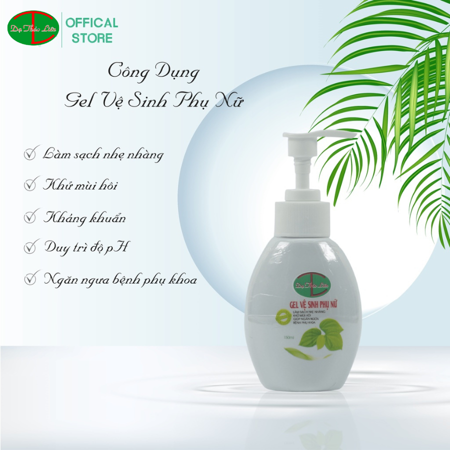 Gel vệ sinh phụ nữ T L Dạ Thảo Liên 150ml thành phần tự nhiên giúp khử mùi hôi, kháng nấm phổ rộng