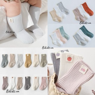 Tất chống trượt cổ cao NemoBaby set 3 đôi phong cách Hàn Quốc