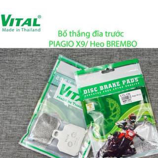 Bố thắng đĩa trước PIAGIO X9, Heo BREMBO 2pis /4pis hiệu VITAL - Má phanh xe máy, bố thắng đĩa VITAL chính hãng Thái lan