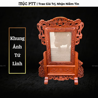 Khung Ảnh Thờ mẫu Tứ Linh gỗ Hương đá đồ dùng phòng thờ