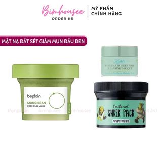 Mặt nạ đất sét đậu xanh BEPLAIN Mung Bean Clay Mask bạc hà Dreamworks I'm The Real Shrek Pack 80ml