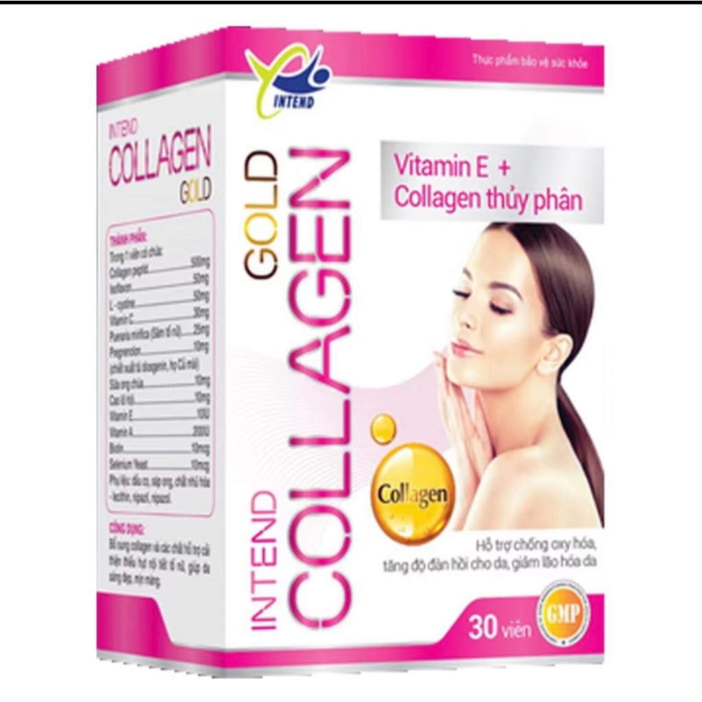 INTEND COLLAGEN GOLD - hộp 30 viên