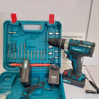 Máy khoan pin 72V 3 chức năng khoan tường,bắn vit,mở bulong- Tặng kèm 24 chi tiết gồm các mũi khoan + Mũi bắt vít