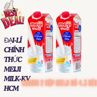  Combo 2 HỘP SỮA TƯƠI THANH TRÙNG MEIJI ĐỎ  2 hộp  