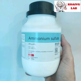 Chất Ammonium sulfate (NH4)2SO4 chai 500g phèn kép thí nghiệm
