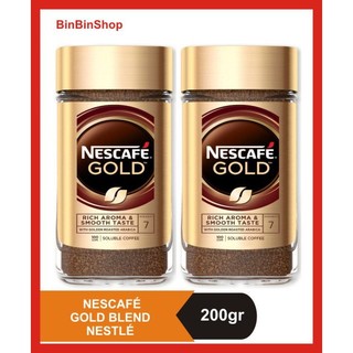 Combo 2 hũ cà phê arabica nguyên chất hoà tan nescafé gold blend 200gram - nestlé. date : 02/2025