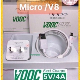 MICRO/V8- BỘ SẠC NHANH OPPO VOOC 4A  ZIN BÓC MÁY (MÃ 779), CHÂN MICRO/V8, Chính Hãng, bảo hành 12 tháng