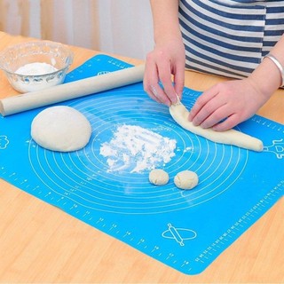 Tấm nhào bột Silicone Mat chống dính, trượt làm bánh sữa chua, bao, quy, gạo, trân châu ... baking 50x40cm