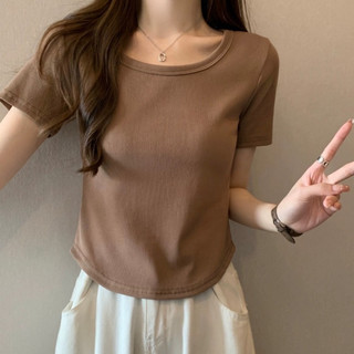 [COMBO 3] Áo Thun Babytee Vạt Bầu Basic Trơn Chất Thun Tăm Nhiều Màu