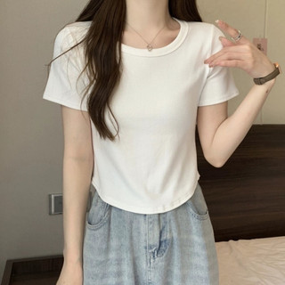 [COMBO 3] Áo Thun Babytee Vạt Bầu Basic Trơn Chất Thun Tăm Nhiều Màu