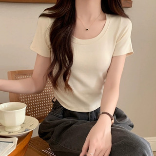 [COMBO 3] Áo Thun Babytee Vạt Bầu Basic Trơn Chất Thun Tăm Nhiều Màu